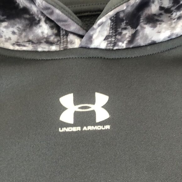UNDER ARMOUR Coldgear Gray/White Hoodie - Picture 4 of 9